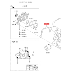 Прокладка масляний насос 21411-02500 Mobis