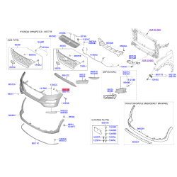 Кронштейн, буфер лівий 86577-D3500 Mobis