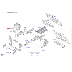 Кронштейн, колесная ниша правая 64525-D7000 Mobis