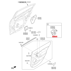 Блок кнопок стеклоподъёмника 93581-A7100 Mobis