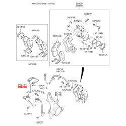 Датчик частоти обертання колеса (ABS) передній лівий 95670-1D000 Mobis