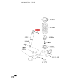Болт крепления заднего амортизатора 55392-1J000 Mobis
