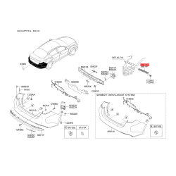 Кронштейн, буфер лівий 86613-2T501 Mobis