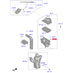 Кріплення повітряного фільтра 28160-3B000 Mobis