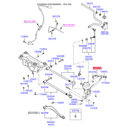 Болт задней ступицы и рычага 55170-26510 Mobis
