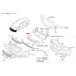 Абсорбер (пена, амортизатор) бампера 86520-A7000 Mobis