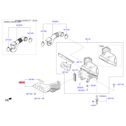 Рукав повітрозабірника, повітряний фільтр 28210-C1940 Mobis