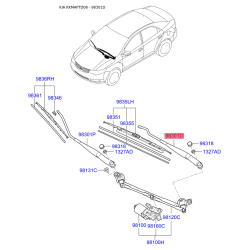 Рычаг стеклоочистителя 98310-1M000 Mobis