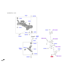 Болт кріплення, важіль 51749-0X000 Mobis