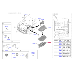Кронштейн проводки (джгут, коса) 919B5-F2000 Mobis