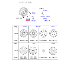 Гайка кріплення колеса 00603-26161 Mobis