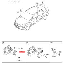 Выключатель света заднего хода 93880-2T000 Mobis