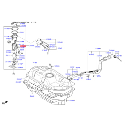 Кільце ущільнювальне паливної системи 31122-1C000 Mobis