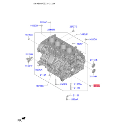 Штифт центрувальний (направляючий) 21124-21000 Mobis