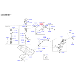 Абсорбер, паливна система, комплектуючі 31420-1J000 Mobis
