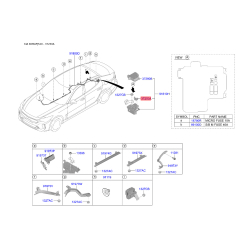 Кріплення акумулятора 91982-2W000 Mobis