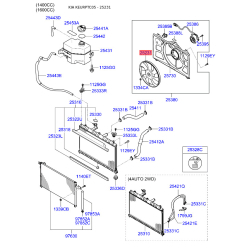 Вентилятор радіатора охолодження 25231-1C370 Mobis