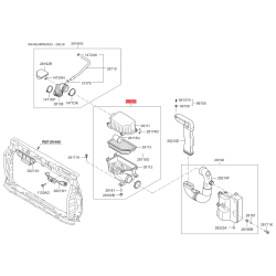 Крышка, корпус воздушного фильтра 28110-1R300 Mobis