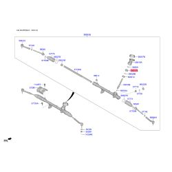 Втулка (заглушка) рулевого механизма на вал шестерню (червяк) 56519-D3000 Mobis