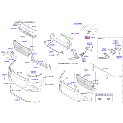 Кронштейн, буфер правый 86514-F2000 Mobis