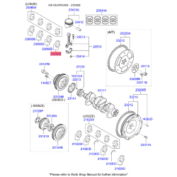 Вкладыши шатунные 23060-02612 Mobis