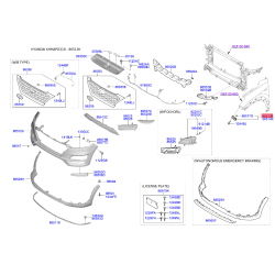 Кронштейн, буфер левый 86513-D3000 Mobis