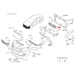 Кронштейн, буфер правий верхній 86582-2T500 Mobis