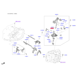 Втулка, шток вилки КПП та блока двигуна 43885-39000 Mobis