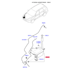 Бачок омивача 98620-2B000 Mobis