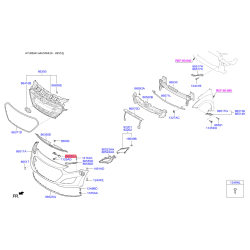 Кронштейн, буфер 86552-A5000 Mobis