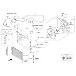 Облицювання / захисна накладка, облицювання радіатора ліве 29135-3W000 Mobis