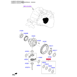 Шайба сателлита дифференциала КПП 45834-22700 Mobis
