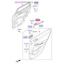 Блок кнопок стеклоподъёмника правый 93580-D31104X Mobis