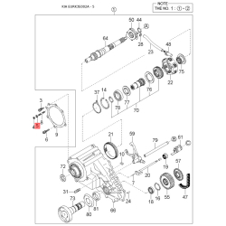 Карданный вал, главная передача 49100-3E150 Mobis