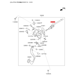 Циліндр зчеплення головний 41605-3X100 Mobis