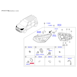 Крышка фары 92140-3M000 Mobis