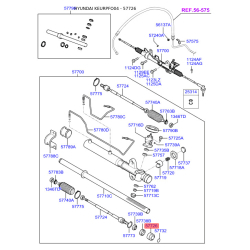 Втулка рейки рулевого механизма 57726-4A000 Mobis