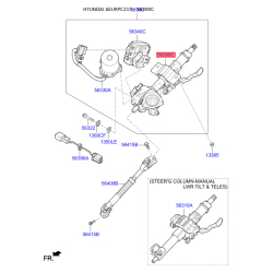 Рулевая колонка без мотора электроусилителя 56390-C1500 Mobis
