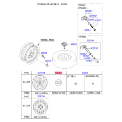 Облицовка, колеса 52960-1R500 Mobis