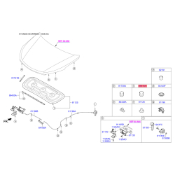 Упор (відбійник) капота 86410-2W000 Mobis