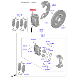 Болт крепления шаровой опоры 54562-4H000 Mobis