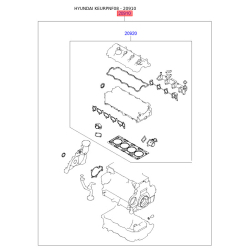Комплект прокладок двигуна 20910-3CB00 Mobis
