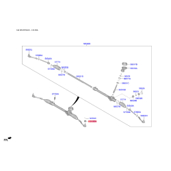 Гайка болта 13134-10007K Mobis