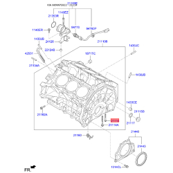 Болт блока цилиндров 21116-3C100 Mobis