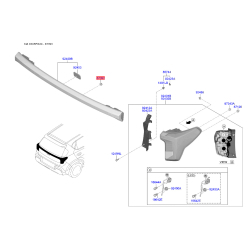 Крепление фонарь задний 87313-1C000 Mobis