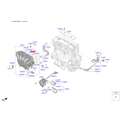 Прокладка впускного коллектора 28411-03670 Mobis