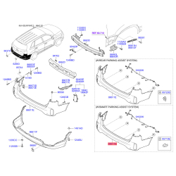 Бампер верхній 86611-2P510 Mobis