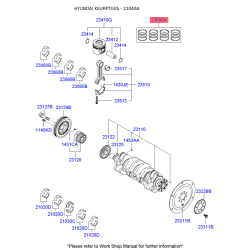 Кільця поршневі 23040-27961 Mobis