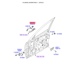 Система керування ручки дверей 82652-2B010 Mobis