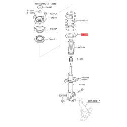 Прокладка передней пружины нижняя 54633-A2000 Mobis